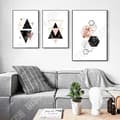 Miniatyrbild 2 av 4: TD® Set med 3 Canvastavlor Nordisk stil Modern Trendig samtida konsttryck Vardagsrumsinredning