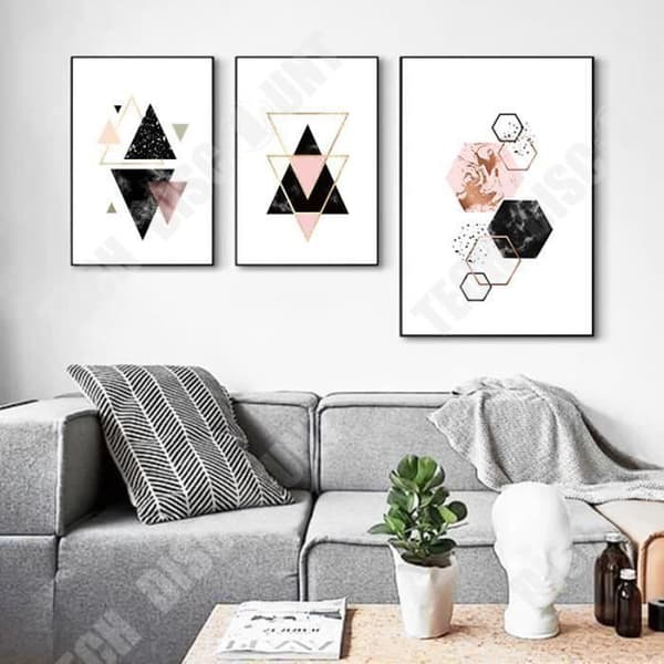 TD® Set med 3 Canvastavlor Nordisk stil Modern Trendig samtida konsttryck Vardagsrumsinredning