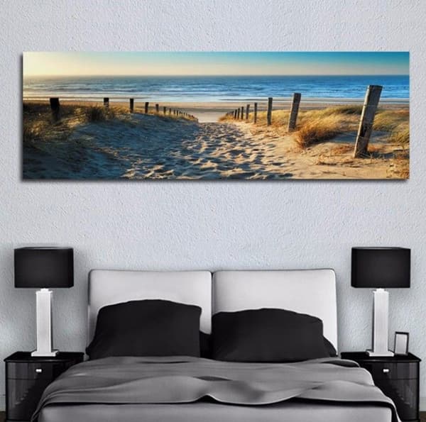 TD® Ocean Beach Sea Canvastryck Modern heminredning