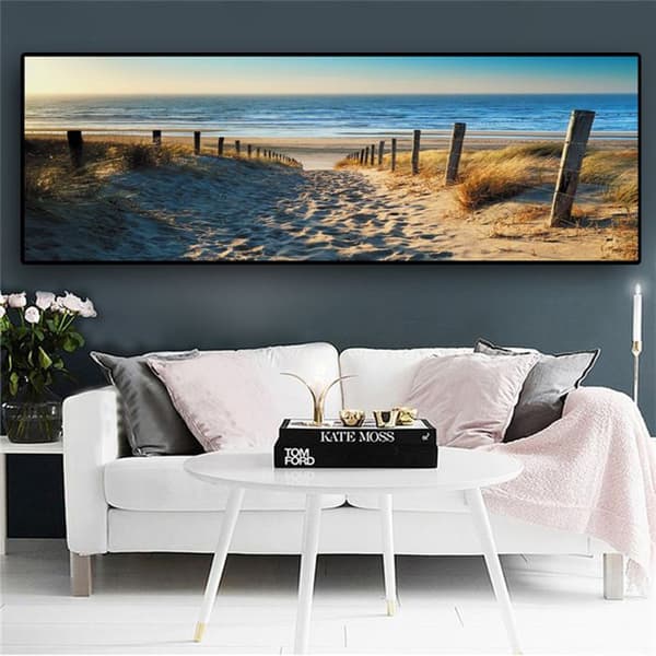 TD® Ocean Beach Sea Canvastryck Modern heminredning