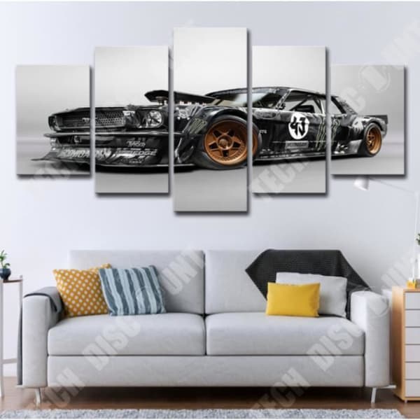 TD® 5 delar Ford Mustang Rtr målarduk HD Tryckt utan ram