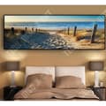 Miniatyrbild 4 av 4: TD® Canvastryck Modern Ocean Beach Sea Road Heminredningsvägg 30x90cm