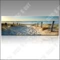 Miniatyrbild 2 av 4: TD® Modern Ocean Beach Sea Road Canvastryck Modern heminredning Väggkonstbild oinramade tryck 30x90 cm