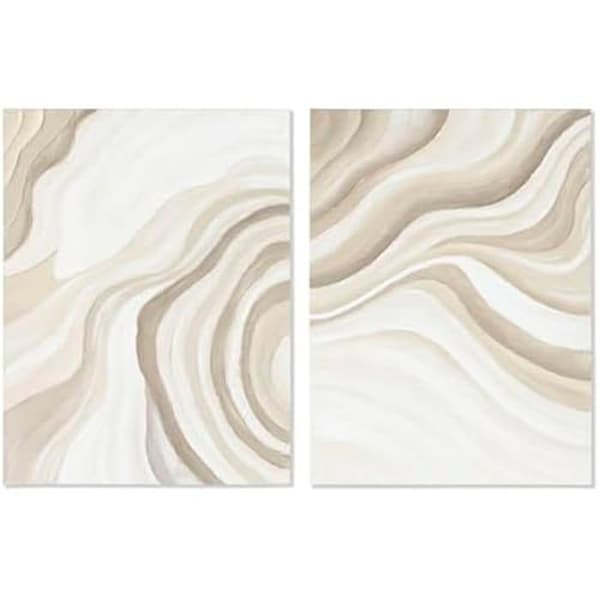 Målning - HOME ESPRIT - Modern Abstrakt - 120 cm - Flerfärgad - 2 enheter