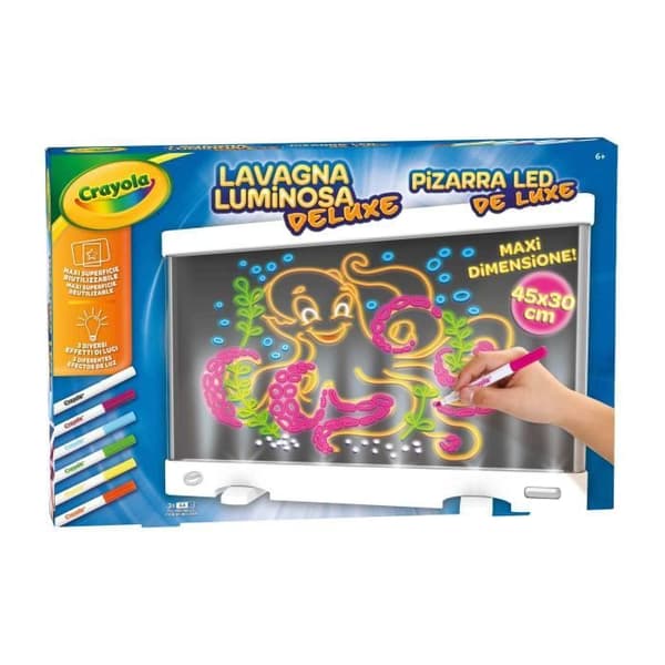 Väggdekoration - CRAYOLA - LED-tavla 25-7246 - Blå - Rektangulär