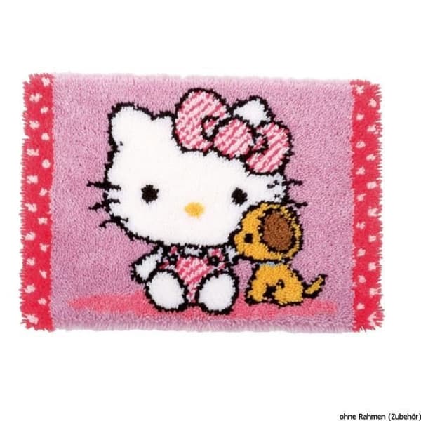 Vervaco spärr "Hello Kitty med hunden" Canvastavla