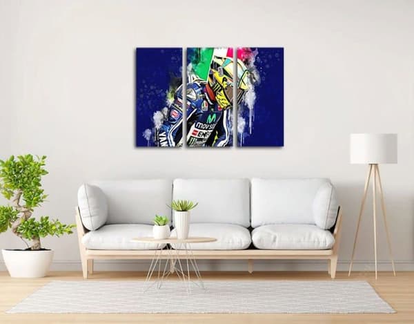 Dkorarte Modern målning Photographico Moto gp, Velentino Rossi, teckning, tapeter, Italien, 97 x 62 cm, ref. 27390