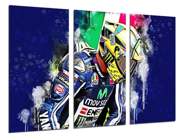 Dkorarte Modern målning Photographico Moto gp, Velentino Rossi, teckning, tapeter, Italien, 97 x 62 cm, ref. 27390