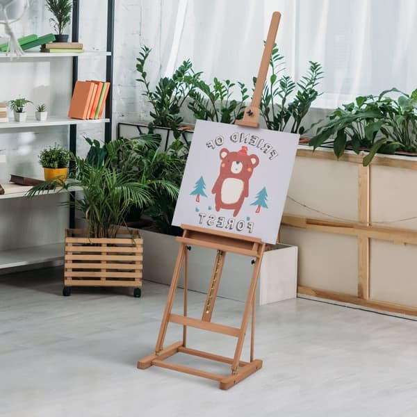 Staffeli, 53x50.5x171-230 cm, Natur