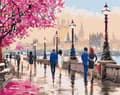 Miniatyrbild 1 av 10: Måla efter siffror Gå en promenad i Paris 40x50