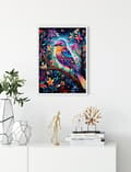 Miniatyrbild 4 av 4: Diamantbroderi med fågelmotiv - Naturens färger 30x40 cm