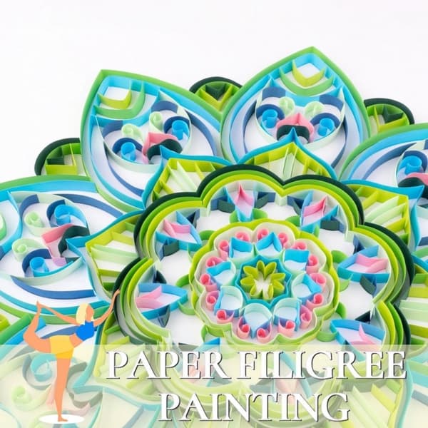 Quilling Kit Raidat Kaunis Mandala 2 40x50 cm