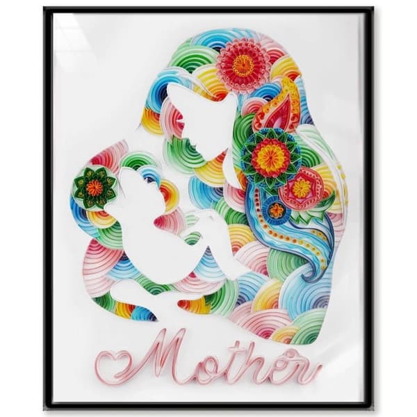 Quilling Kit Raidat Äidin Rakkaus 40x50 cm