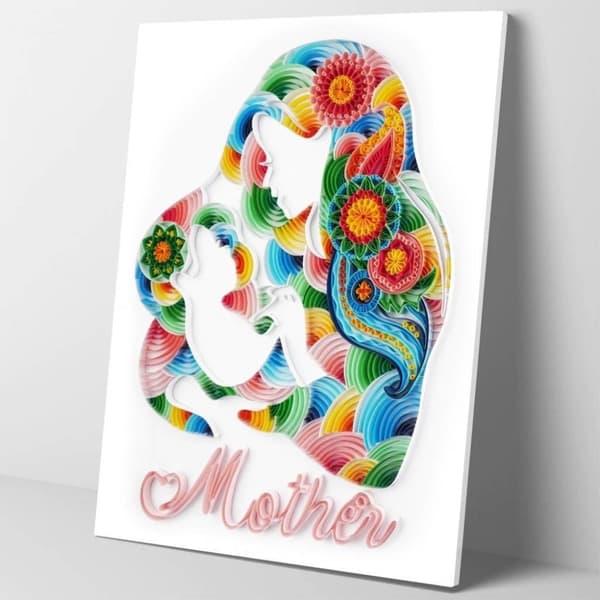 Quilling Kit Raidat Äidin Rakkaus 40x50 cm