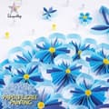 Miniatyrbillede 3 af 7: Quilling Kit Striber Hjerte Blomst 40x50 cm