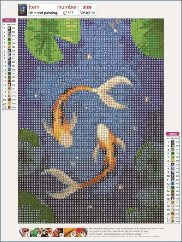 Diamantbroderi Koje Zen 30x40 cm