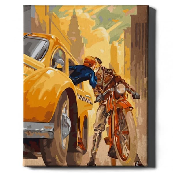 Paint By Numbers -maalaussarja Kiss On The Road 40x50