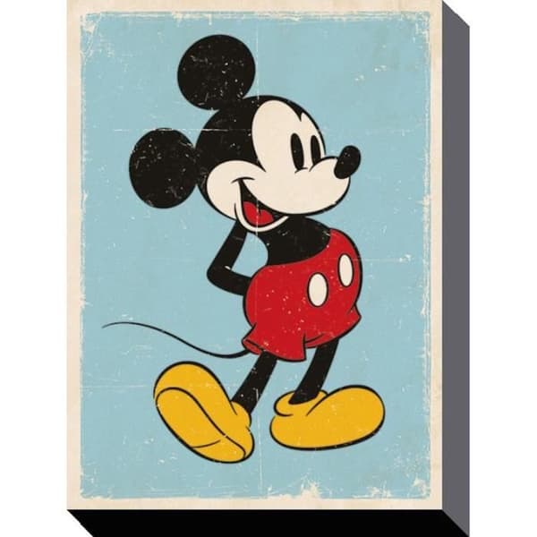 DISNEY - Canvas 40X50 - Musse Pigg Retro