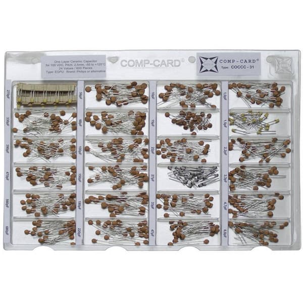 NOVA by Linecard COCCC-31 Keramisk kondensator sortiment SMD 100 V 1 set