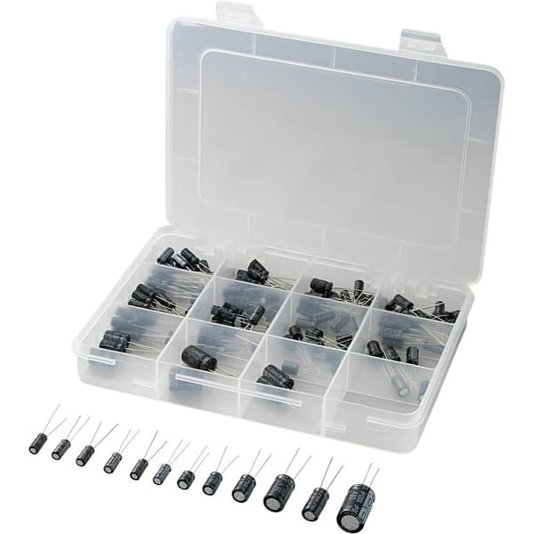 TRU COMPONENTS Elektrolyt-kondensator sortiment Radialt hållmonterade 20 % 142 st
