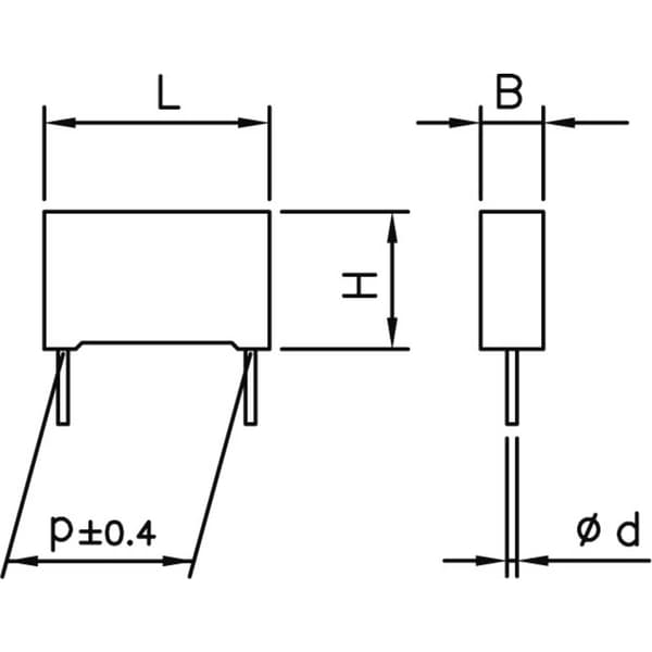 Kemet R463W510000M1M+ 1 st MKP Radiokondensator Radialt hållmonterade 10 µF 300 V 20 % 37.5 mm (L x B x H) 41.5 x 30 x