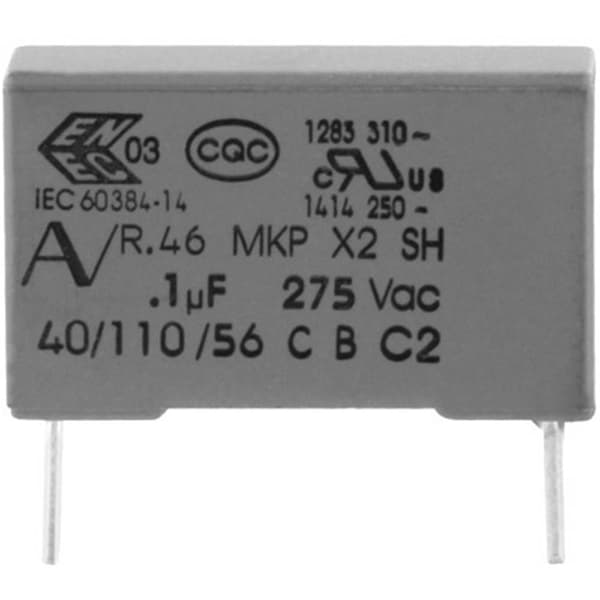 Kemet R463W510000M1M+ 1 st MKP Radiokondensator Radialt hållmonterade 10 µF 300 V 20 % 37.5 mm (L x B x H) 41.5 x 30 x