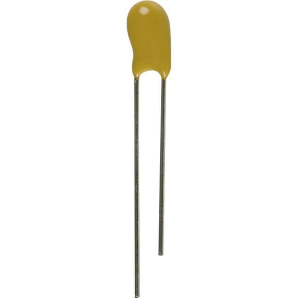 AVX TAP107M016SCS Tanta- kondensator Radialt hållmonterade 5 mm 100 µF 16 V/DC 20 % (Ø x H) 9 mm x 16 mm 1 st