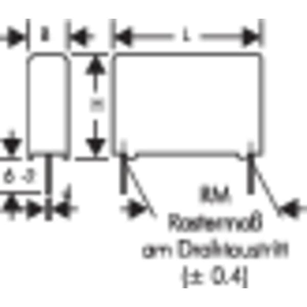 Wima MKP4G043306G00KSSD 1 st MKP Foliekondensator Radialt hållmonterade 3.3 µF 400 V/DC 20 % 27.5 mm (L x B x H) 31.5 x