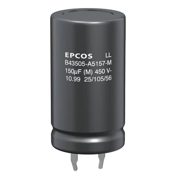 TDK B43504-A9107-M Elektrolyt-kondensator SnapIn 10 mm 100 µF 20 % (Ø x H) 22 mm x 35 mm 1 st