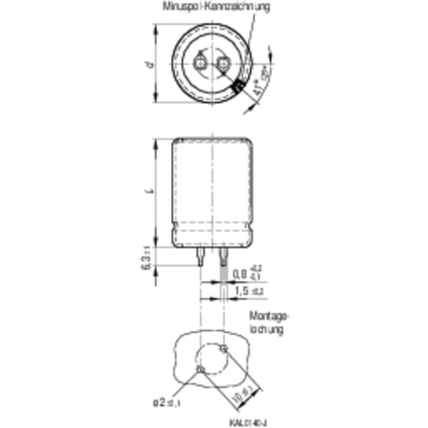 TDK B43501-C5107-M Elektrolyt-kondensator SnapIn 10 mm 100 µF 20 % (Ø x L) 30 mm x 25 mm 1 st