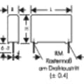 Miniatyrbild 3 av 3: Wima MKS4F051006G00KSSD 1 st MKS Foliekondensator Radialt hållmonterade 10 µF 250 V/DC 10 % 27.5 mm (L x B x H) 31.5 x