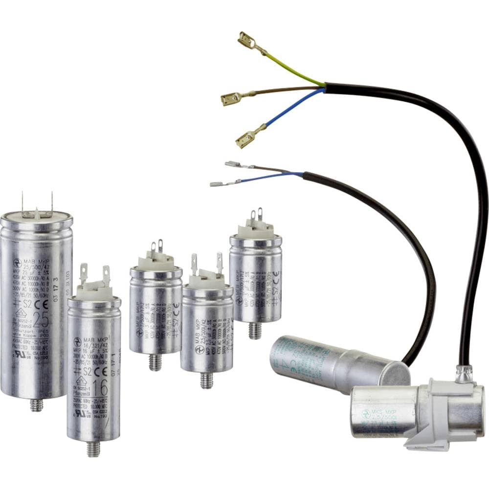Hydra MKP_400_MAB 2.5uF 30x48 1 st MKP Motorkondensator Radialt hållmonterade 2.5 μF 500 V/AC 5 % (Ø x L) 30 mm x 48 mm