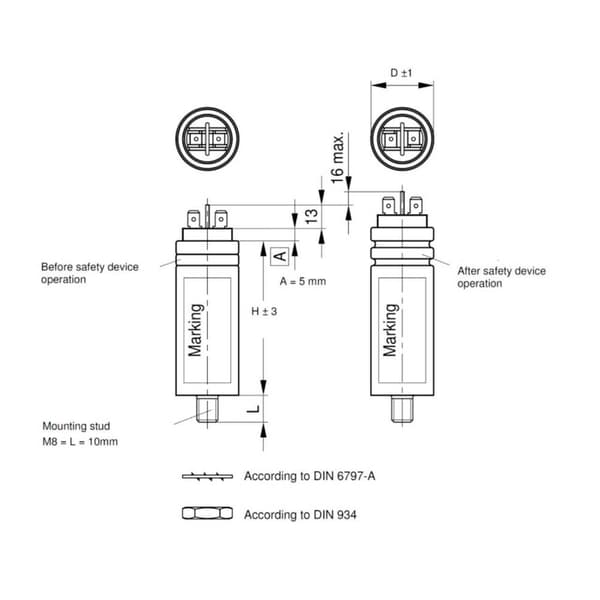 TDK B32332B6205J071 1 st MKP Foliekondensator Kontaktanslutning 2 µF 450 V/AC 5 % (Ø x L) 30 mm x 52 mm