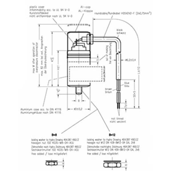 Motorkondensator MKP radiell utgång 3 µF 500 V-AC 5 % (Ø x L) 30 mm x 75 mm