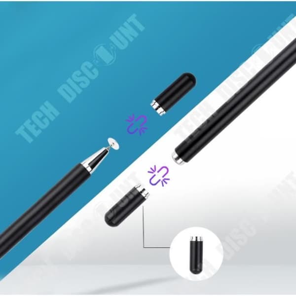 TD® Magnetic Disc Capacitive Handwriting Stylus med ersättande pennspets