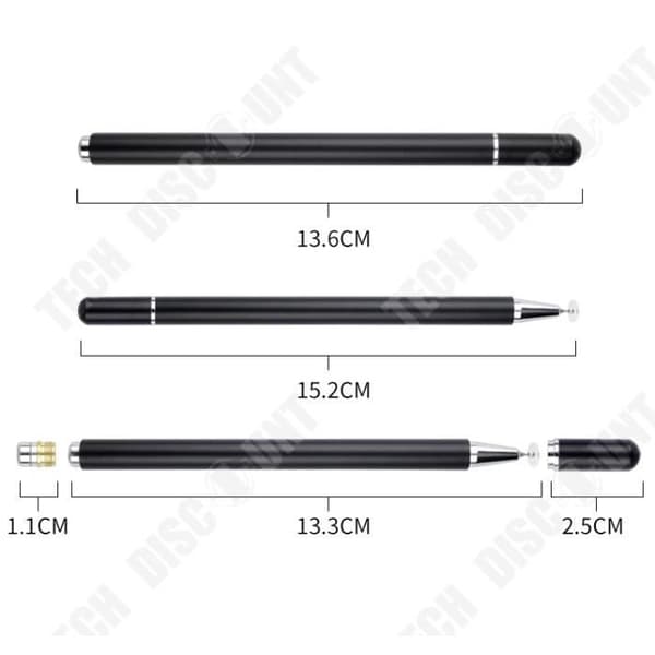 TD® Magnetic Disc Capacitive Handwriting Stylus med ersättande pennspets