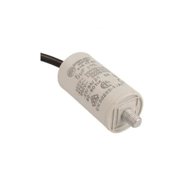 KYLSKÅPSKONDENSATOR 4121072086 KONDENSATOR 5 MF 450 V MED KABBAR