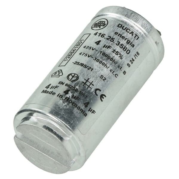 SOS Tillbehör Startkondensator radial 4 mf för Torktumlare ARTHUR MARTIN ELECTROLUX 1256418011, 00602813 - Torktumlare -
