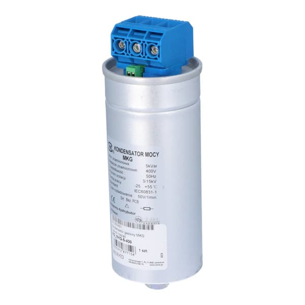 MKG lavspændingsgaskondensator med temperatursensor KG_MKG-5-400