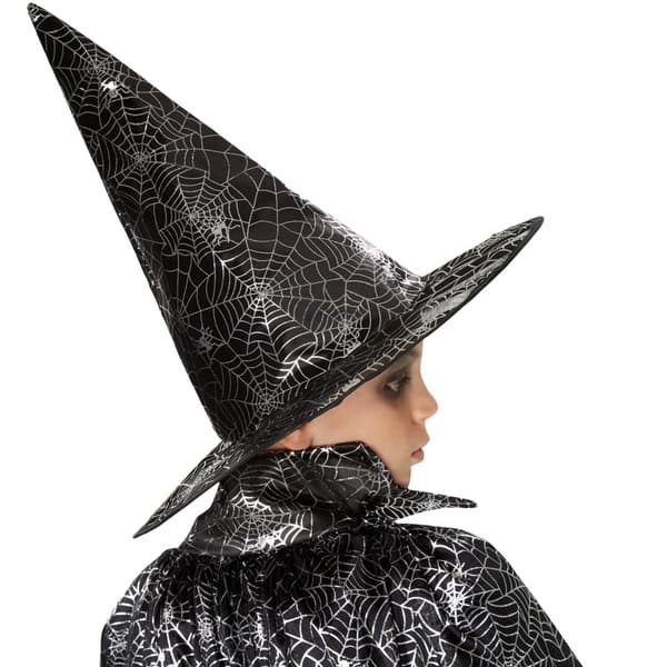 Tillbehör Barnkostym Hatt och cape med Spindelväv - 90 cm