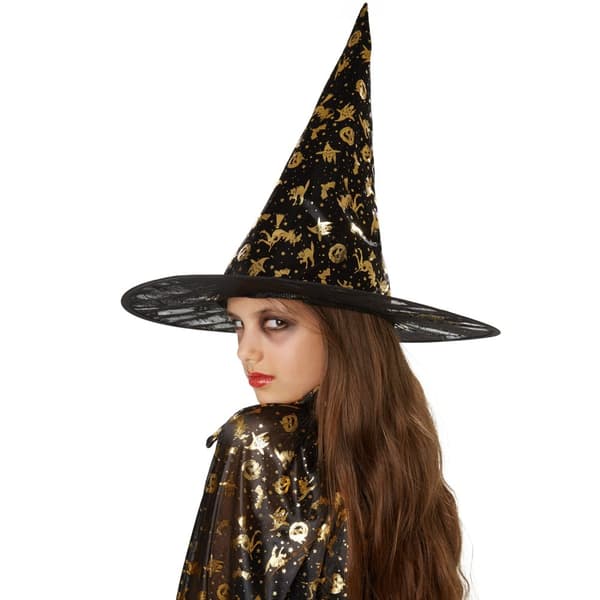 Hatt och cape till Halloween för barn - 90 cm