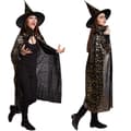 Miniatyrbild 3 av 4: Hatt och cape till Halloween för vuxna - 120 cm