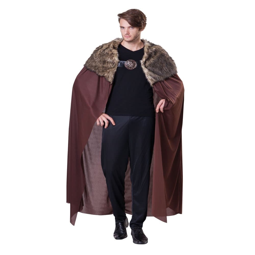 Bristol Novelty Adults Unisex Deluxe Fur Plush Collared Cape