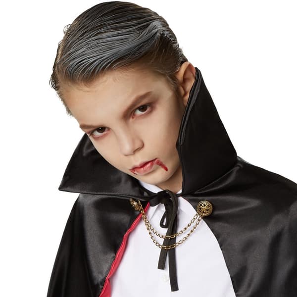 Fin vampyrkappe børnekostume - 74 cm