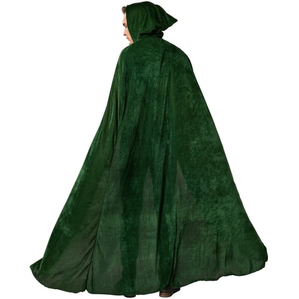 Silkekappe med hætte - 116 cm,grøn