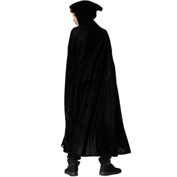 Mystisk fløjlskappe sort - 92 cm