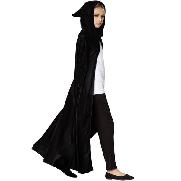 Mystisk fløjlskappe sort - 92 cm