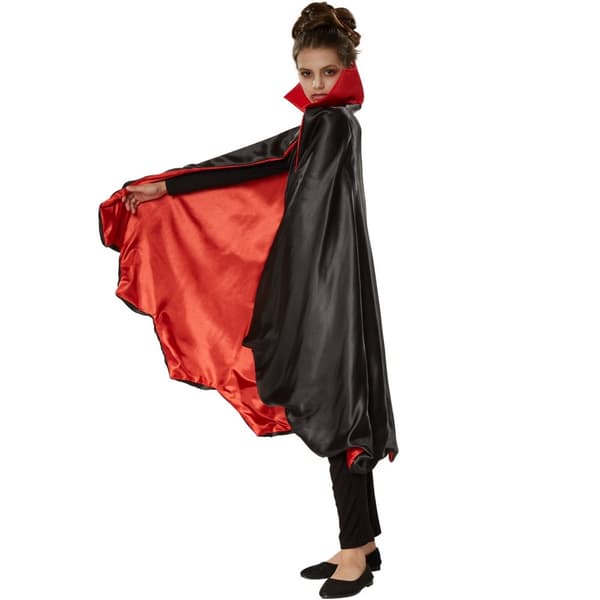 Børnekostume vampyrkappe flagermus - 72 cm