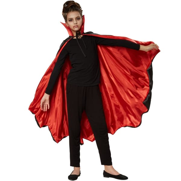 Børnekostume vampyrkappe flagermus - 72 cm