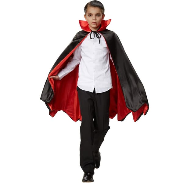 Børnekostume vampyrkappe flagermus - 72 cm